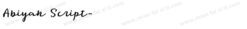 Abiyah Script字体转换